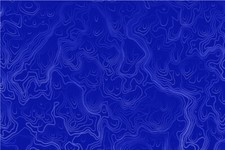 Blue Topographic Map Graphic Decal Vinyl Bike Scooter Motorcycle Car Wrap Cart
