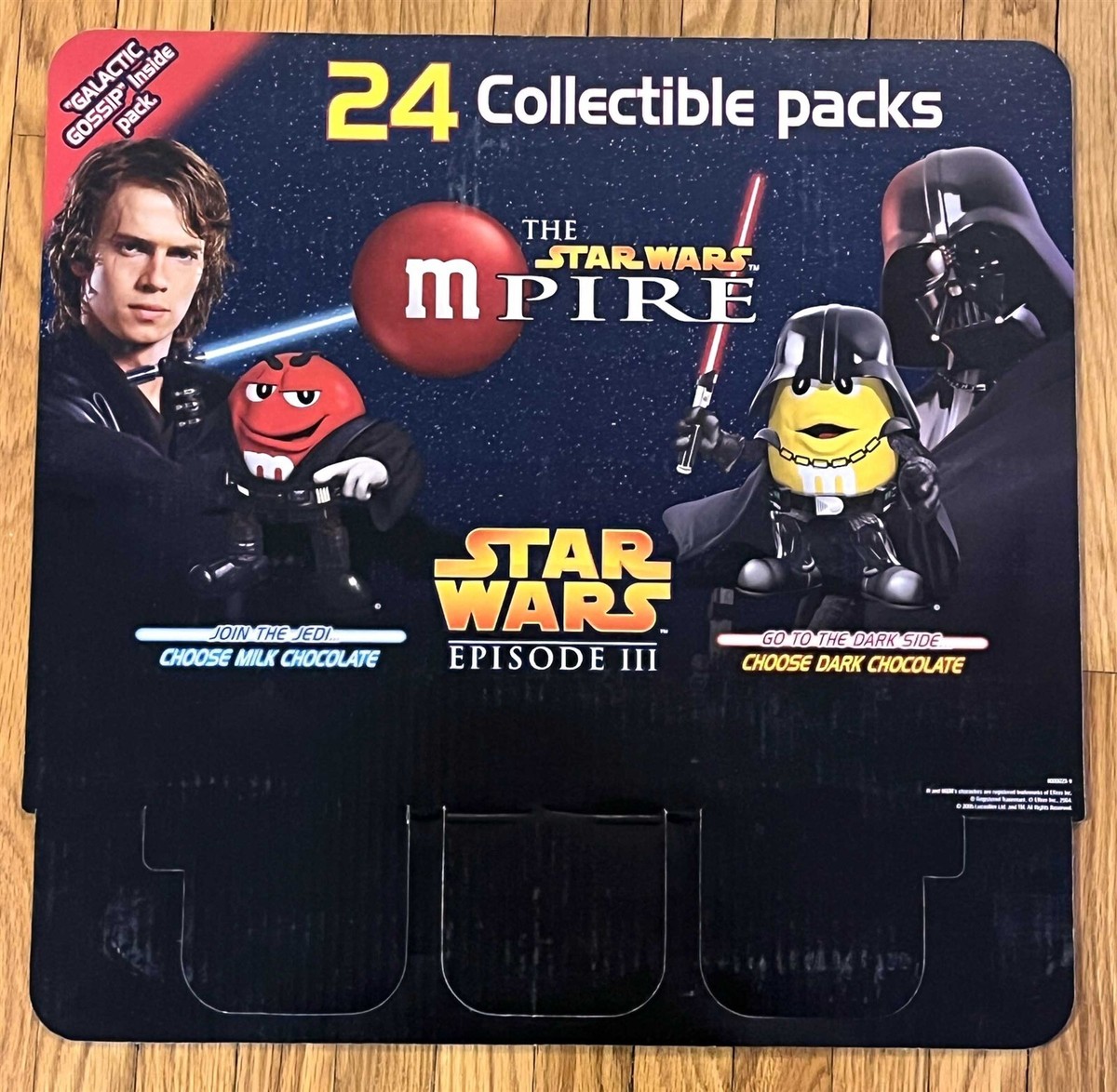 M&M's STAR WARS REVENGE OF THE SITH store display MPIRE bilingual