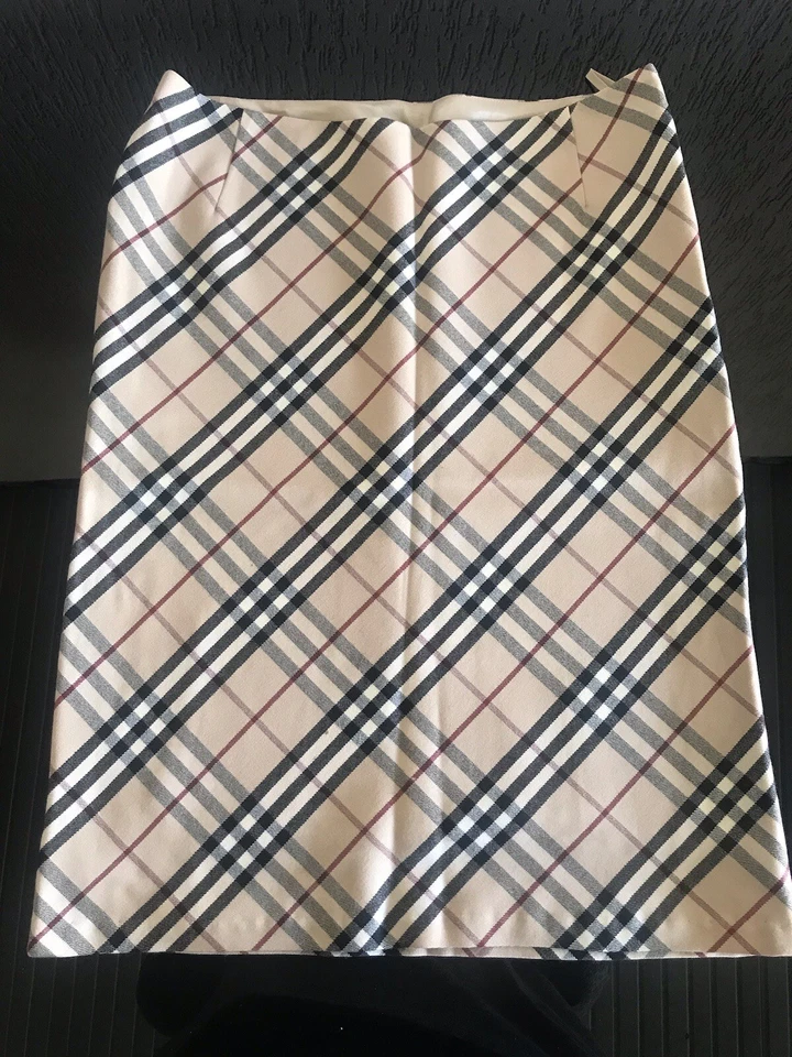 Falda de lana a cuadros Burberry Nova para mujer talla 28