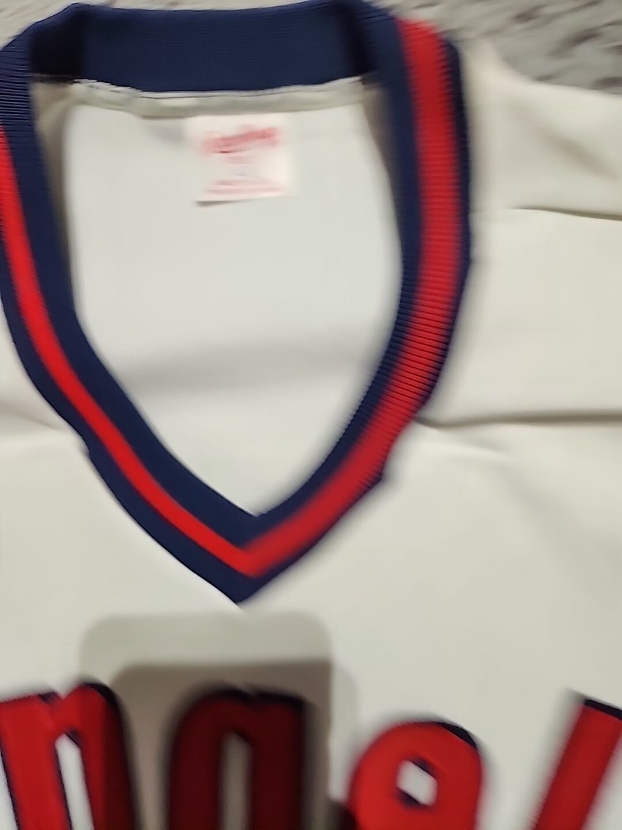 Vintage 80s California Angels # 19 Rawlings White Jersey Size 42