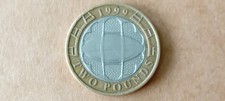 1999 QEll Rugby World Cup £2 Two Pound Circulated Coin - Good Grade