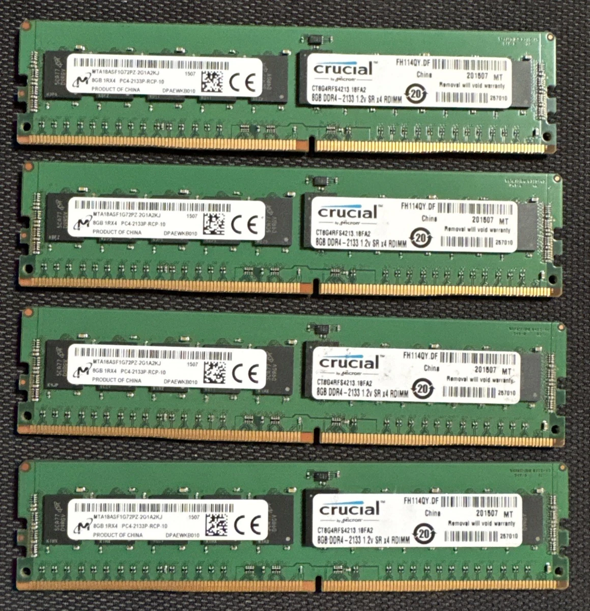 Micron DDR4 32GB (8GB×4) UDIMM Preços baixos em Micron DDR4 SDRAM 32 Gb de capacidade Total de