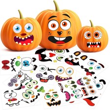 Pumpkin Stickers, Halloween Stickers for Kids, 56-Face Pumpkin Decorations