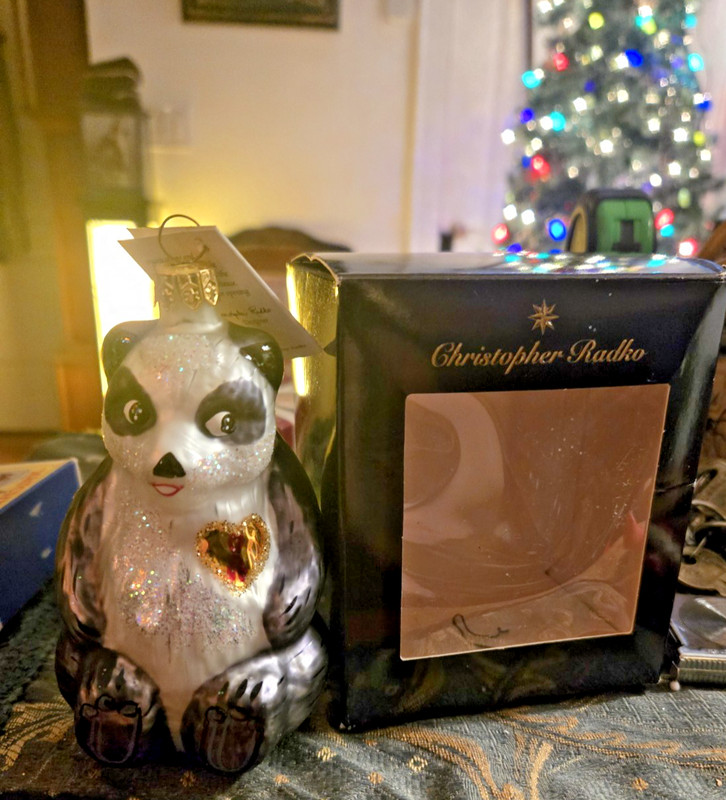 Christopher Radko Glass Ornament Winter Bears Heart W/ Tag & Box