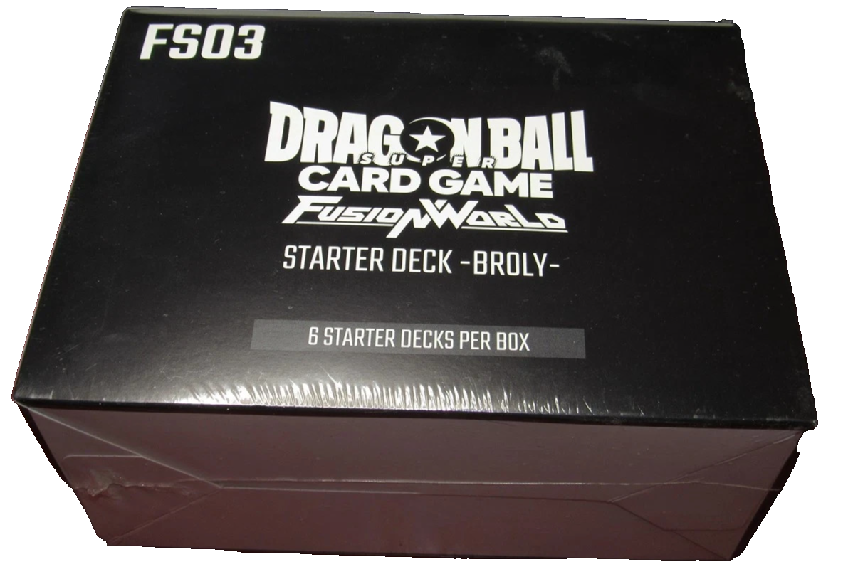 DRAGON BALL SUPER TCG Display 6x Starter Deck FUSION WORLD FS03 FS