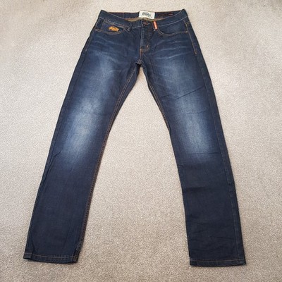 Superdry Mens Jeans 30x32 Blue Copperfill Loose Straight Copper Indigo Denim
