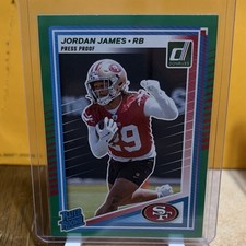 Panini Donruss 2025 Jordan James Press Proof Rated Rookie #374 49ers Football