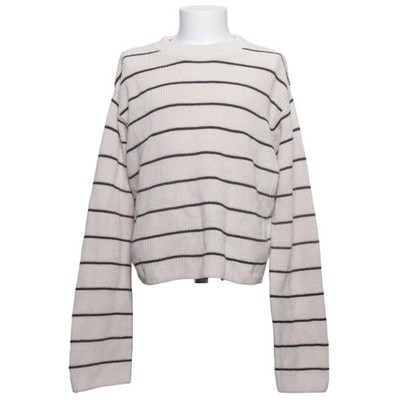 H&M, Strickpullover, Größe: 158/164, Beige/Schwarz, Acryl/Baumwolle #MkQ