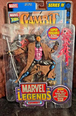 Marvel Legends Series 4 IV Action Figure Comic Gambit Sealed X-Men 2003 NEW