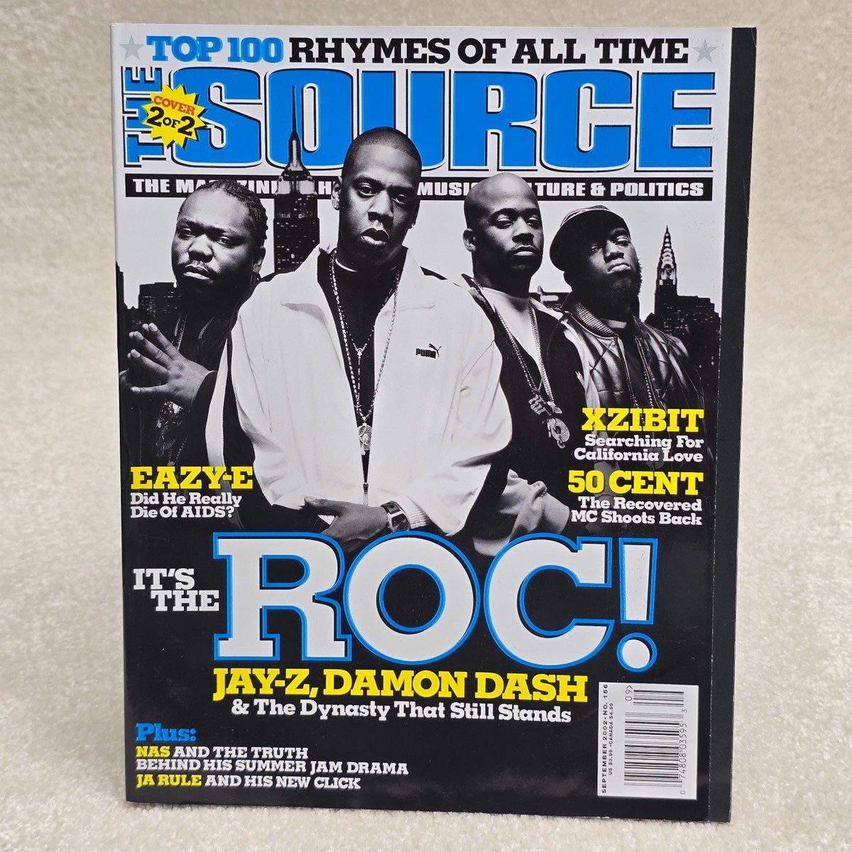 Source Magazine Rap Hip Hop September 2002 Its The Roc JAY-Z NAS