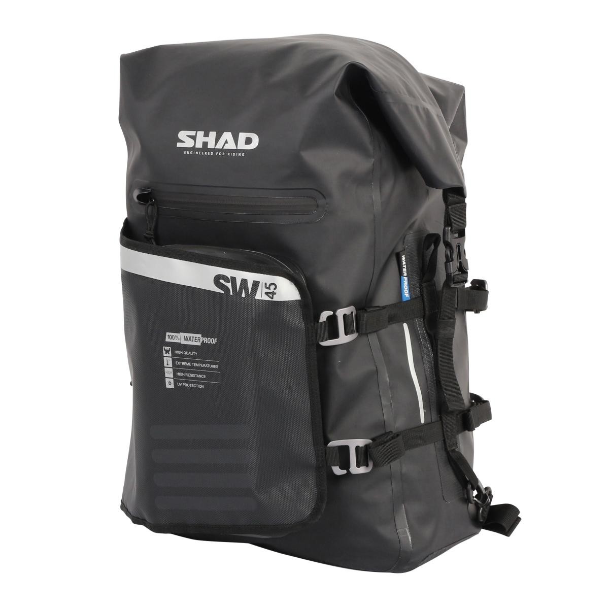 Sacoche de voyage moto Shad SW45 imperméable 40L pour garder vos affaires au sec