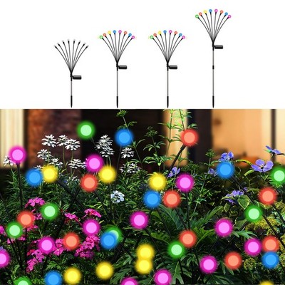 Solar Firefly Lights Multicolor, 4 Pack 800mAh Swaying Firefly Garden Lights ...