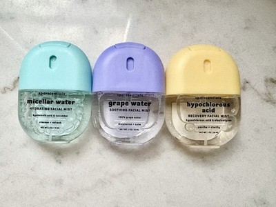  SPA SCENTIALS 3 Facial Mists: Micellar Water, Grape Water, Hypochlorous Acid