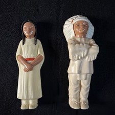 Vintage Celluloid Native American Princess Chief St. Labre Indian School Dolls