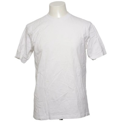 Sporter, T-shirt, Größe: L, Weiß, Baumwolle, Einfarbig, Herren #DkE