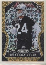 2019 Panini Prizm Rookies Lazer Prizm Johnathan Abram #319 05ds
