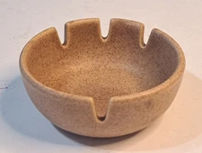 Vintage Laurel Of California Speckle Terracotta Brown Ceramic Small Ashtray USA 