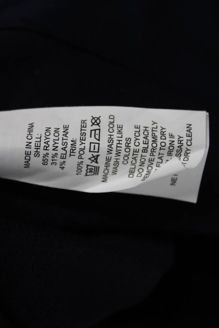 Kate Spade New York Women A-Line Fit-Flare Dark Blue Short Sleeve Dress Size S thumbnail 5