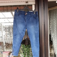 Damen Jeans Gr. 42 Blau