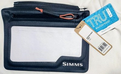 Simms Waterproof Wader Pouch with TRU Zip Color Carbon New with Tag