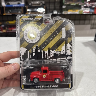 #ad Classic 1954 FORD F 100...Arlington Heights Illinois Public Works..1:64 $16.95