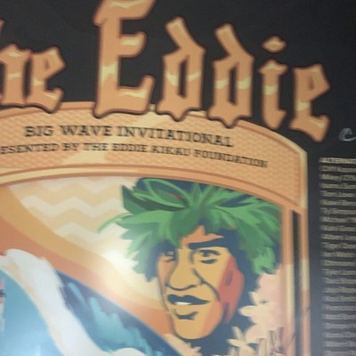 25/26 The Eddie Aikau Big Wave Invitational Surf Poster Eddie