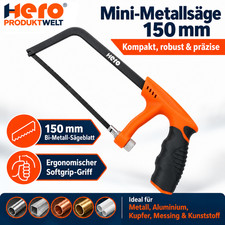 HERO Metalls&auml;ge 150mm Mini Hand-B&uuml;gels&auml;ge klein mit austauschbarem S&auml;geblatt