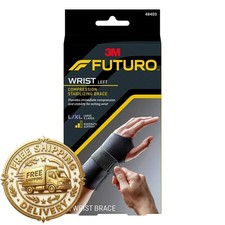 FUTURO Compression Stabilizing Wrist Brace, Left Hand, L/XL