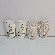 2 Pairs Soccer Shin Guards Only for Toddler Youth Kids 4"x2-1/2" Sock Insert