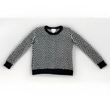 Anthropologie Ganni womens Sz XS candyfloss herringbone stripe wool Angora Boxy