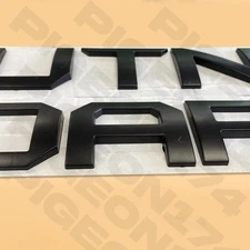 3D Tailgate Insert Letter For Tundra 2014-2021 Emblem Rear Trunk ABS Badge Black