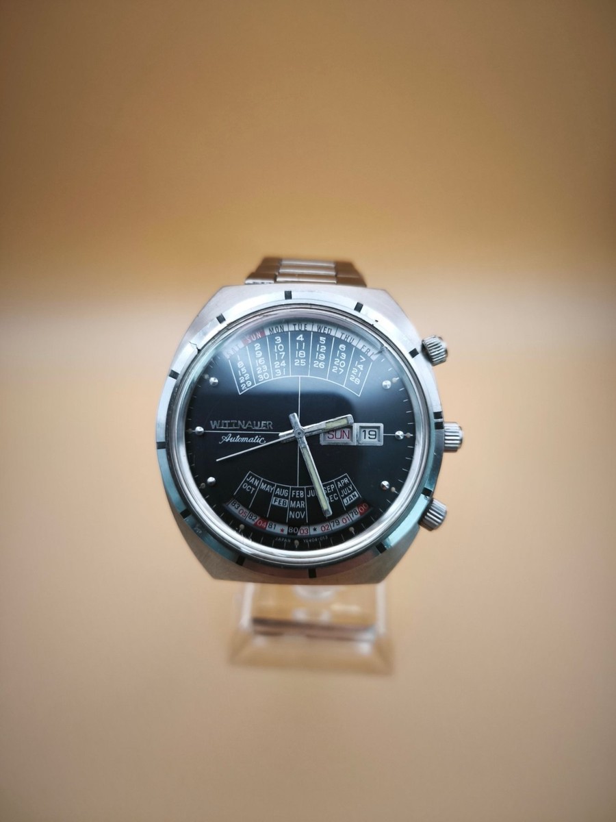 🔥 RARE 1970s Wittnauer 2000 Automatic Multi-Calendar – FULL SET