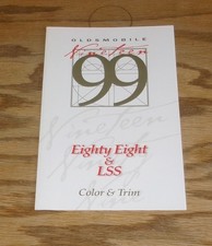 1999 Oldsmobile Eighty Eight & LSS Interior Exterior Color & Trim Brochure