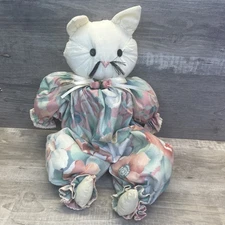 CAT Rag Doll Handmade Shelf Sitter COTTAGECORE Country Farm Decor Vintage 90s