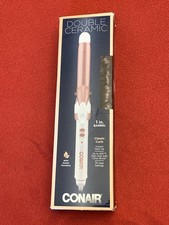 Conair Double Ceramic Curling Iron 1-Inch Barrel, Classic Curls - NEW c70