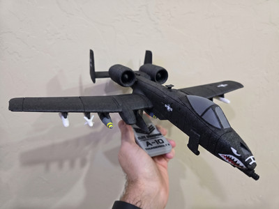 14'' A-10 Warthog Thunderbolt Scale model 1:48 Desktop Jet snap fit display Gift