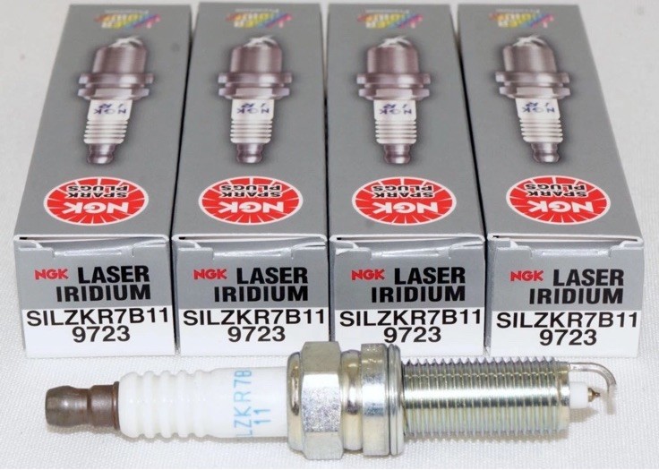 4 Pack Genuine NGK 9723 Laser Iridium Spark Plugs SILZKR7B11 for Hyundai  Kia