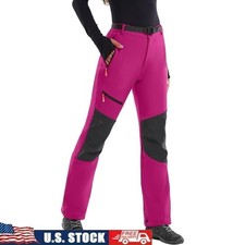 Women's Softshell Ski Pants Fleece Lined Waterproof Outdoor Snow Pants New