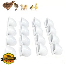 Quail Chick Feeder 16 Set DIY Bucket Compatible 2 Inch