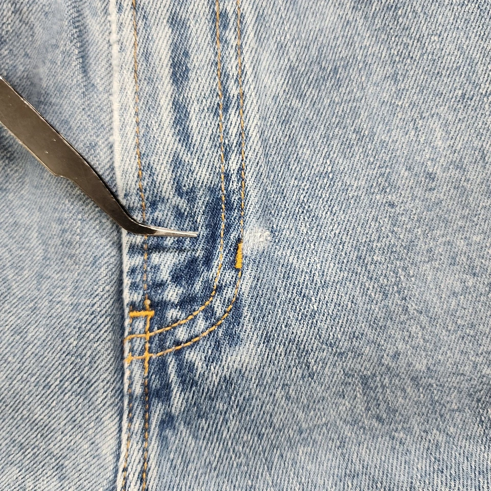 Pantalones de mezclilla vintage Gap para mujer 14 largos azules tiro alto cónicos mamá calce clásico informales Foto 3 de 4