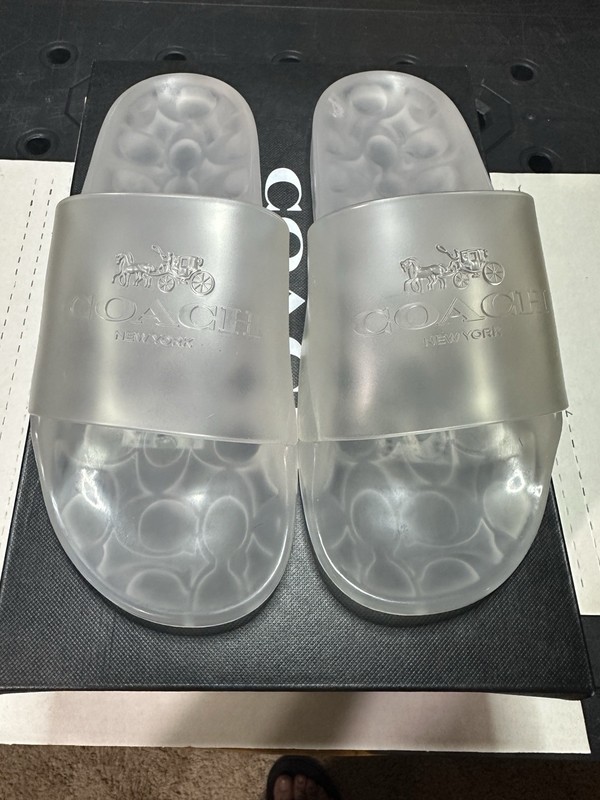 Coach Ulyssa Slide Womens Size 8 Clear New In Box