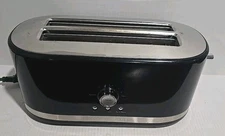 KitchenAid 4-Slice Long Slot Toaster with High Lift Lever Black Model KMT4116OB