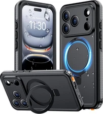 Temdan Magnetic Compatible with for iPhone 17 Pro 6.3”, Gray/Black 