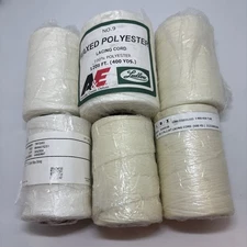 6x Waved Polyester Lacing Cord – 2,000 Yards – LBI, Lublow, Unbranded