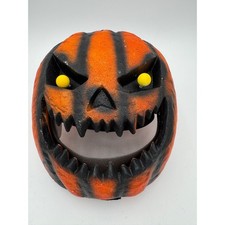 Halloween Costume Scary Pumpkin Mask Jack-O-Lantern Styrofoam Jiggle Eyes
