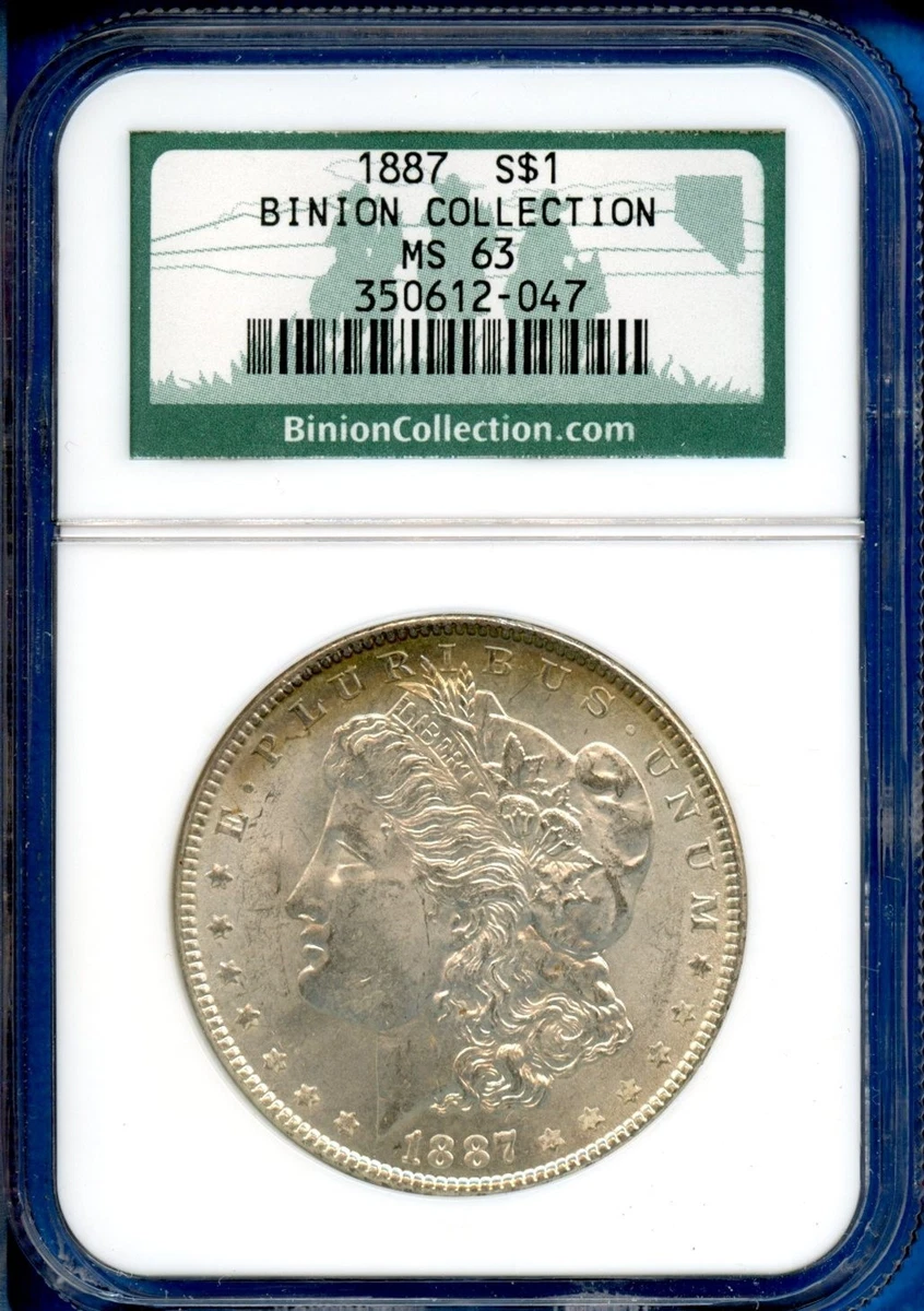 MS 63 Graded 1887 Year Morgan US Dollars (1878-1921) for sale | eBay
