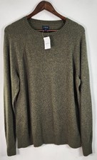 J.Crew Sweater Men's L Supersoft Crew Neck Pullover Wool Blend Green
