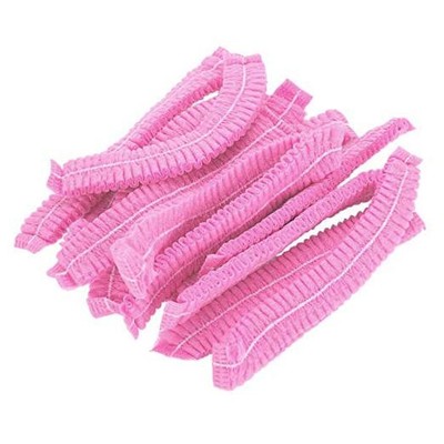 100 Pack 21'' Disposable Nonwoven Bouffant Caps Hair Net for Hospital Salon Spa 
