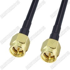 SMA Male to SMA Male Plug Connector Lot RF Pigtail Coax Cable RG58 for Wireless