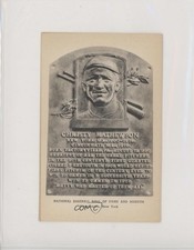 1944 National Baseball Hall of Fame and Museum Postcards Christy Mathewson 0ls